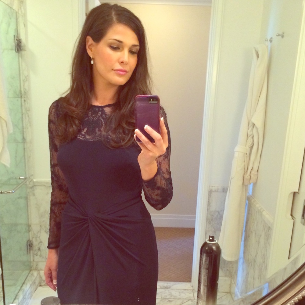 New Years Dress- David Meister Sapphire Blue Gown